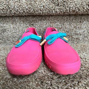 Mocks Women's Pink Mocklite Driver Rubber Loafers